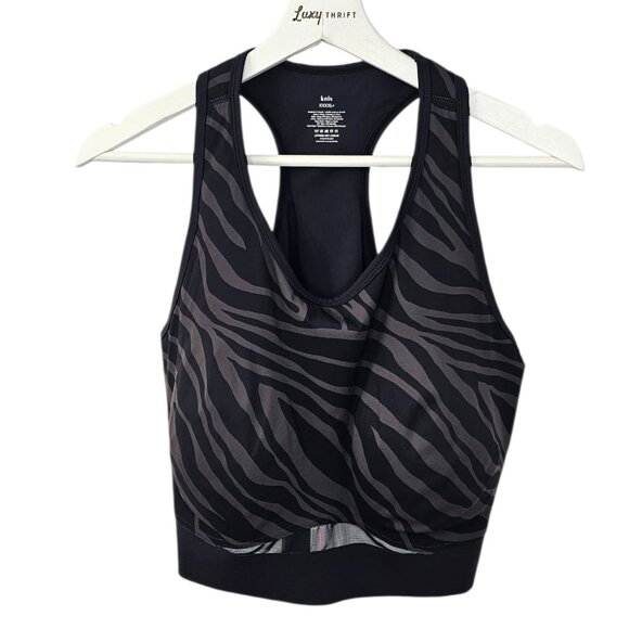 Knix Momenta Racerback Sports Bra, Zebra, Wireless, XXXXL+ Fits 44D,DD, DDD - Picture 1 of 9